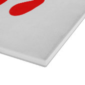 Zuhause ist dort, wo der Pfotendruck das Schneideb Schneidebrett (Ecke)