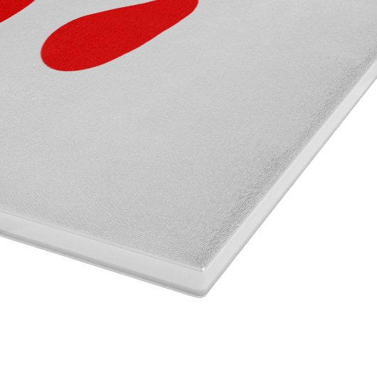 Zuhause ist dort, wo der Pfotendruck das Schneideb Schneidebrett (Ecke)