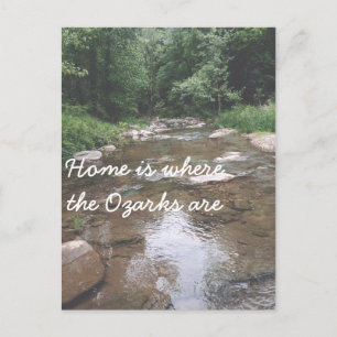 Zuhause ist dort, wo die Ozarks sind: Harp Creek Postkarte