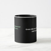 Zuhause ist dort, wo ich mit dir bin Grüner Minima Tasse (Zentrum)