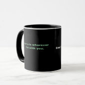 Zuhause ist dort, wo ich mit dir bin Grüner Minima Tasse (Vorderseite Links)