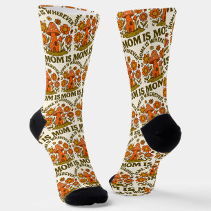 Zuhause ist dort, wo Mama der Muttertag ist Socken
