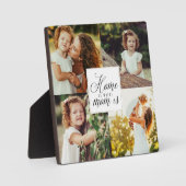 Zuhause ist dort, wo Mama ist - 4 Fotomaterial wei Fotoplatte (Vorderseite)