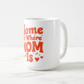 Zuhause ist dort, wo Mama ist Kaffeetasse (VorderseiteRechts)