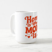 Zuhause ist dort, wo Mama ist Kaffeetasse (Vorderseite Links)