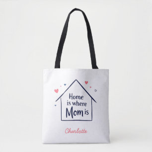 Zuhause ist dort, wo Mama ist Liebe der Minimali Tasche
