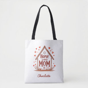 Zuhause ist dort, wo Mama ist Niedlich und Perso Tasche