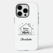 Zuhause ist dort, wo Mama ist | Niedliche einfache Case-Mate iPhone Hülle (Rückseite)