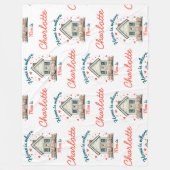 Zuhause ist dort, wo Mama ist | Niedliche psychisc Fleecedecke (Vorderseite)