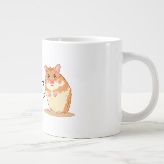 Zuhause ist dort, wo mein Hamster niedlich-brauner Jumbo-Tasse (Rechts)