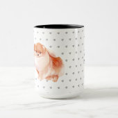 Zuhause ist dort, wo mein Spitz ein benutzerdefini Tasse (Zentrum)