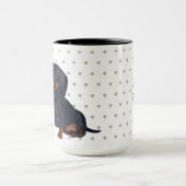 Zuhause ist dort, wo meine Dackel Hund Mama Vater  Tasse (Zentrum)