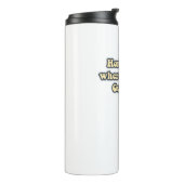 Zuhause ist dort, wo meine Gitarre ist. motivieren Thermosbecher (Nach links gedreht)