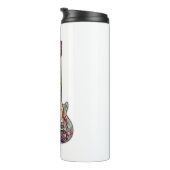 Zuhause ist dort, wo meine Gitarre ist. motivieren Thermosbecher (Nach rechts gedreht)