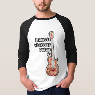 Zuhause ist dort, wo meine Gitarre ist. Vintage br T-Shirt