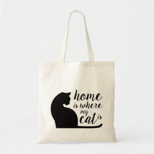 Zuhause ist dort, wo meine Katze Totbeutel ist Tragetasche