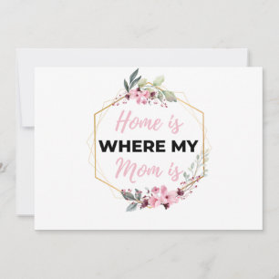 Zuhause ist dort, wo meine Mama schwarz ist Feiertagskarte