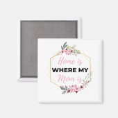 Zuhause ist dort, wo meine Mama schwarz ist Magnet (Vorderseite/Rückseite)