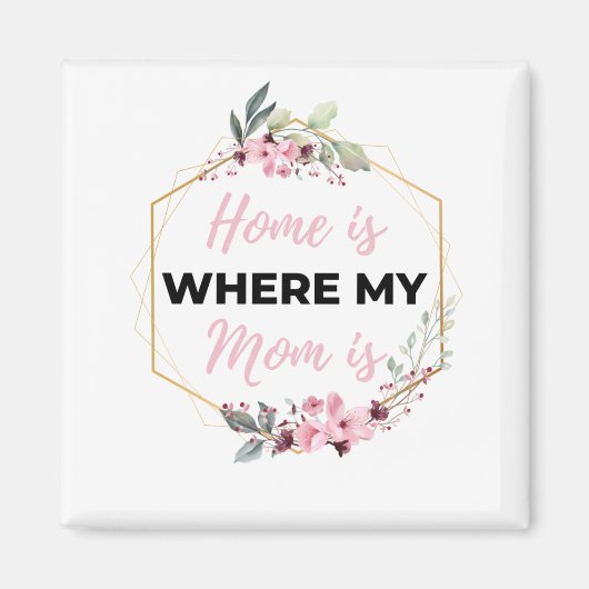 Zuhause ist dort, wo meine Mama schwarz ist Magnet (Vorne)