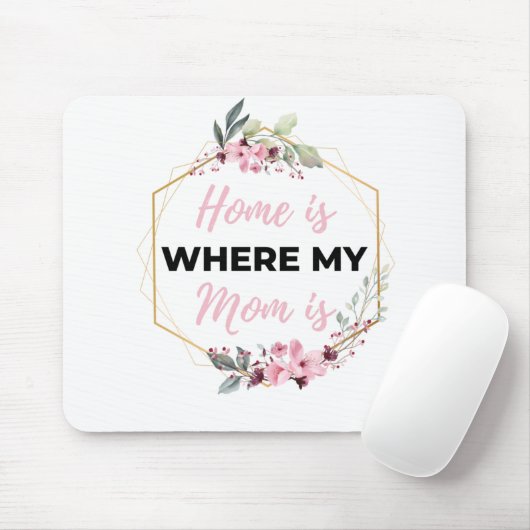 Zuhause ist dort, wo meine Mama schwarz ist Mousepad (Mit Mouse)