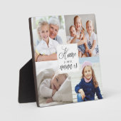 Zuhause ist dort, wo Nana ist - 4 Fotomaterial Whi Fotoplatte (Vorderseite)