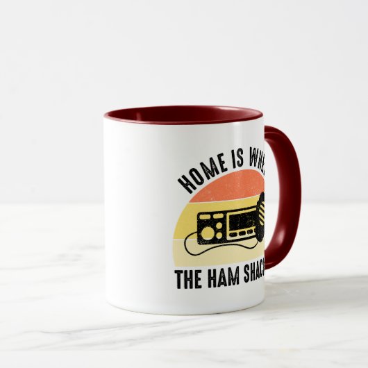 Zuhause ist dort, wo sich der Ham-Hack befindet Tasse (VorderseiteRechts)