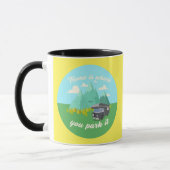 Zuhause ist dort, wo Sie es parken - Vanlife Grafi Tasse (Links)
