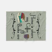 Zuhause ist fleecedecke (Vorderseite (Horizontal))