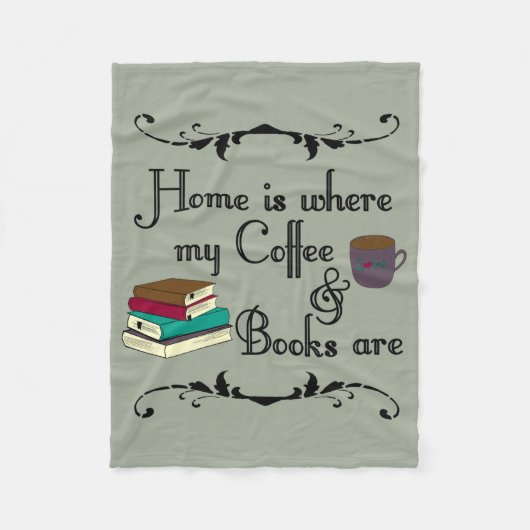 Zuhause ist fleecedecke (Vorderseite)