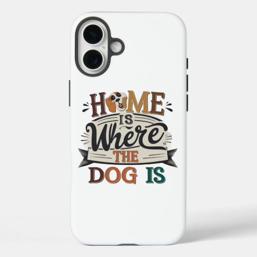 Zuhause ist Hunde Case-Mate iPhone Hülle (Rückseite)