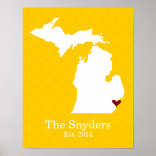 Zuhause ist Ihr Herz - Michigan Poster