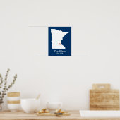 Zuhause ist Ihr Herz - Minnesota Poster (Küche)