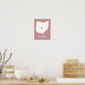 Zuhause ist Ihr Herz - Ohio Poster (Küche)