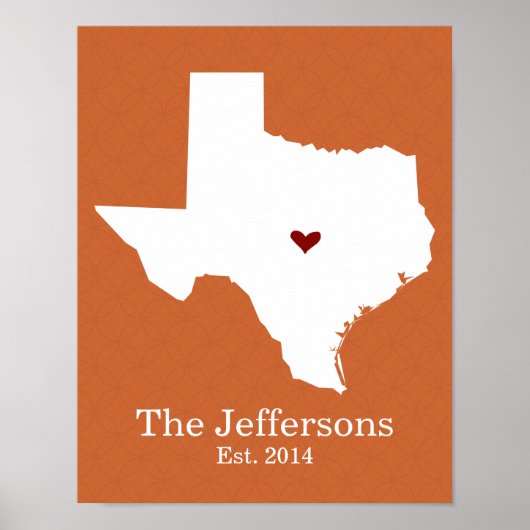 Zuhause ist Ihr Herz - Texas Poster (Vorne)
