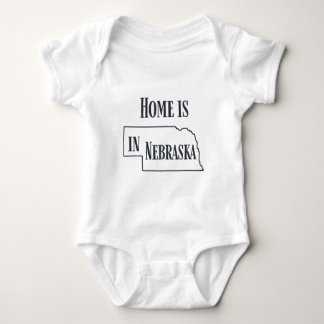 Zuhause ist in Nebraska Baby Strampler