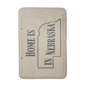 Zuhause ist in Nebraska Badematte (Vorderseite Vertikal)