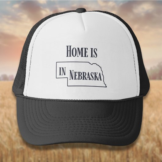 Zuhause ist in Nebraska Truckerkappe