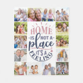 Zuhause ist kein Ort, es ist ein Gefühl-Foto Fleecedecke (Vorderseite)