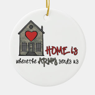 Zuhause ist keramik ornament