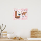 Zuhause ist Liebe Poster (Küche)