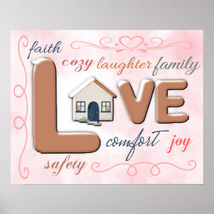 Zuhause ist Liebe Poster