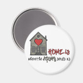 Zuhause ist magnet (Vorderseite/Rückseite)