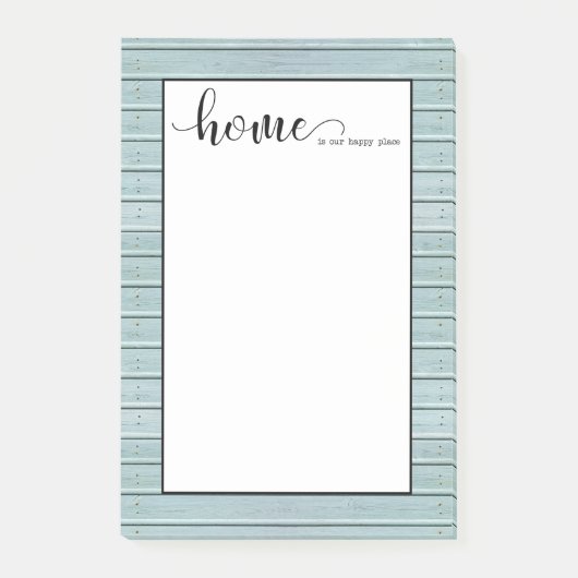 Zuhause ist mein glücklicher Ort Post-it Klebezettel (Vorderseite)