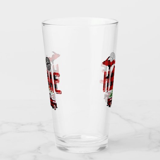 Zuhause ist Michigan | Buffalo Kariert Truck | Kom Glas (Links)