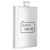 Zuhause ist Pee-Ay Pennsylvania Flachmann (Rechts)