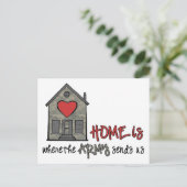 Zuhause ist postkarte (Stehend Vorderseite)