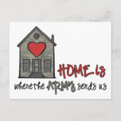 Zuhause ist postkarte (Vorderseite)