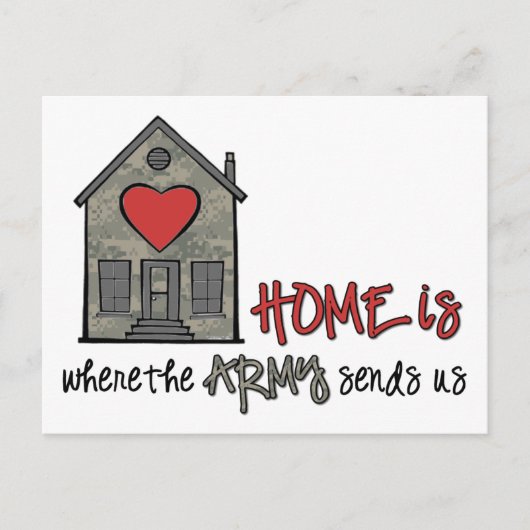 Zuhause ist postkarte (Vorderseite)