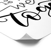 Zuhause ist überall dort, wo wir zusammenarbeiten  poster (Ecke)