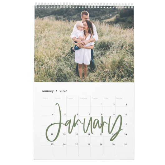 Zuhause ist unser Foto in Aquarellfarbe Kalender (Jan 2026)